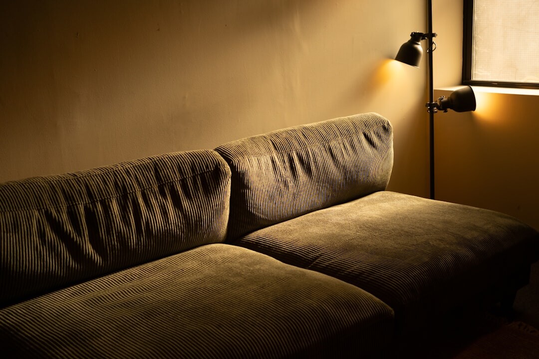 Intimate lounge with warm lighting and velvet seating