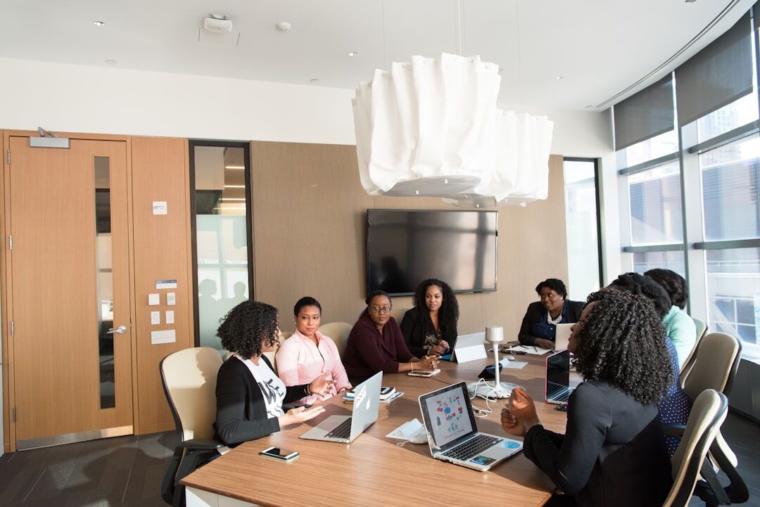 diverse news team discussion