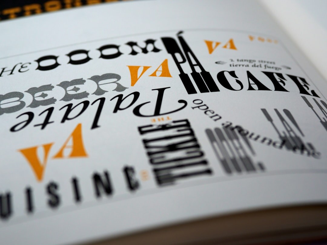 typography in magazine